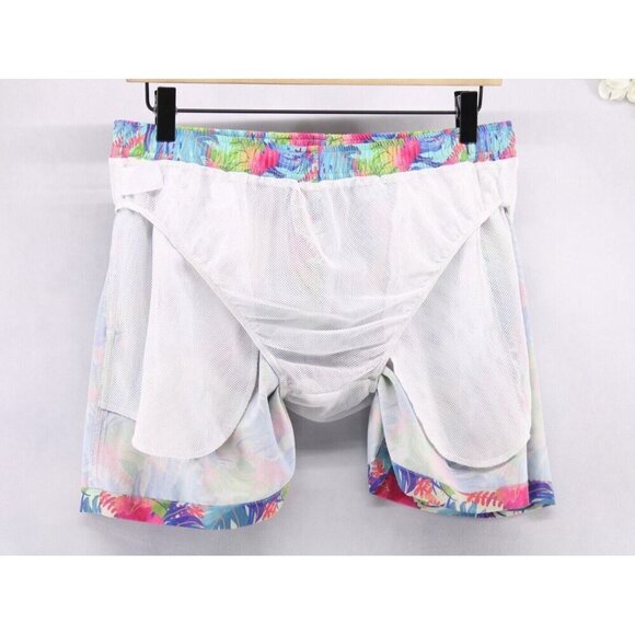 Bermies Men's Swim Trunks Shorts Netted Water Surf Beach Floral Size M - Picture 4 of 7